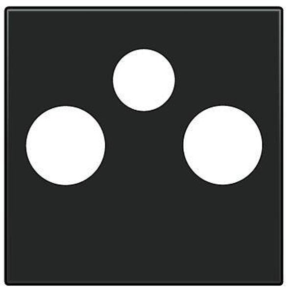 Niko Afwerking Zwart TV-FM & satelliet 161-69551