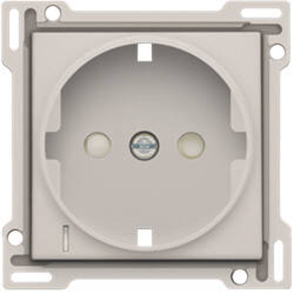 Niko Afwerkingsset met randaarde NL, en spanningsaanduiding, light grey  102-66908