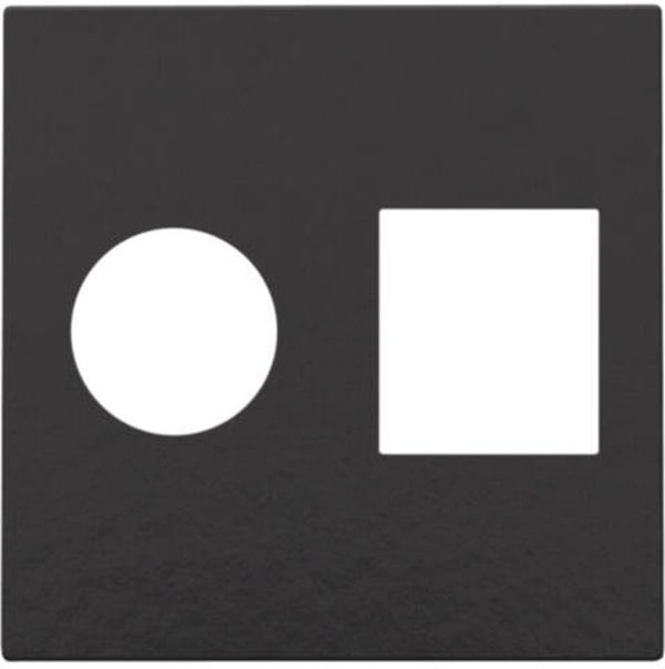 Niko afwerkingsset piano black TV-UTP 200-65702