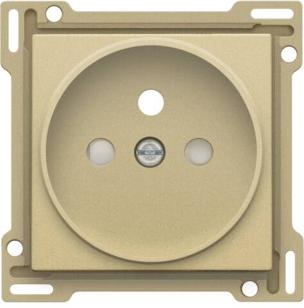 Niko afwerkingsset stopcontact 21mm Alu look Gold 221-66101