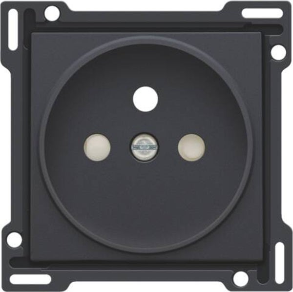 Niko afwerkingsset stopcontact Antraciet 21mm 122-66101