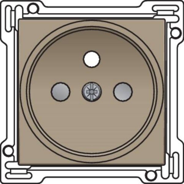 Niko afwerkingsset stopcontact bronze 21mm 123-66101