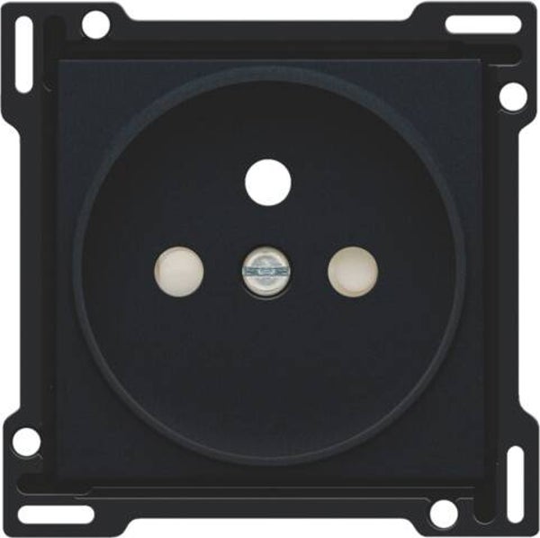 Niko afwerkingsset stopcontact zwart 21mm 161-66101