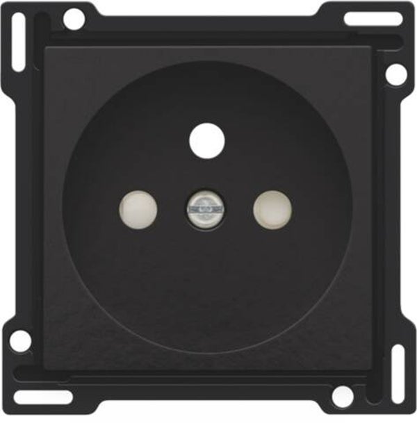 Niko afwerkingsset stopcontact piano zwart 28,5mm 200-66601