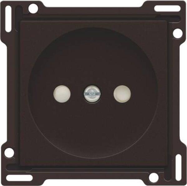 Niko afwerkingsset stopcontact zonder penaarde bruin  124-66501
