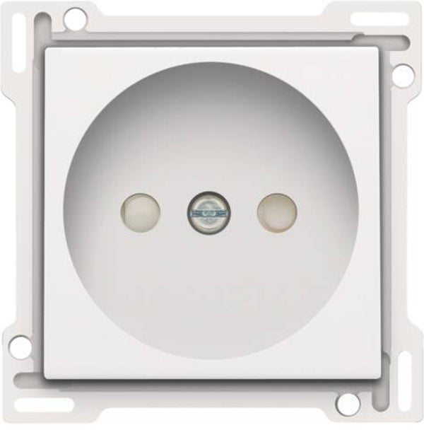 Niko afwerkingsset stopcontact white steel zonder penaarde white steel 154-66501