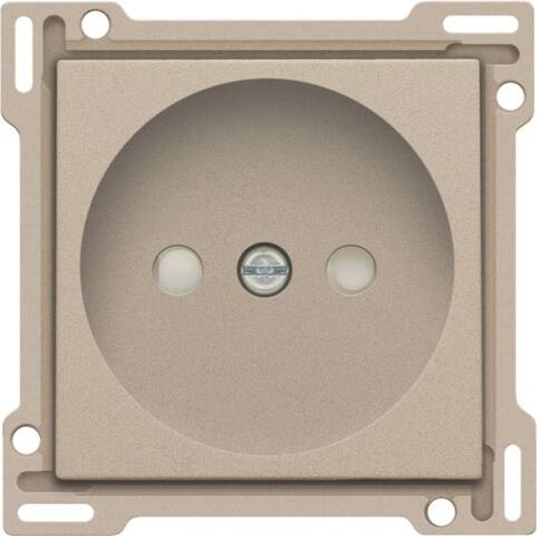 Niko afwerkingsset stopcontact zonder penaarde champagne 157-66501