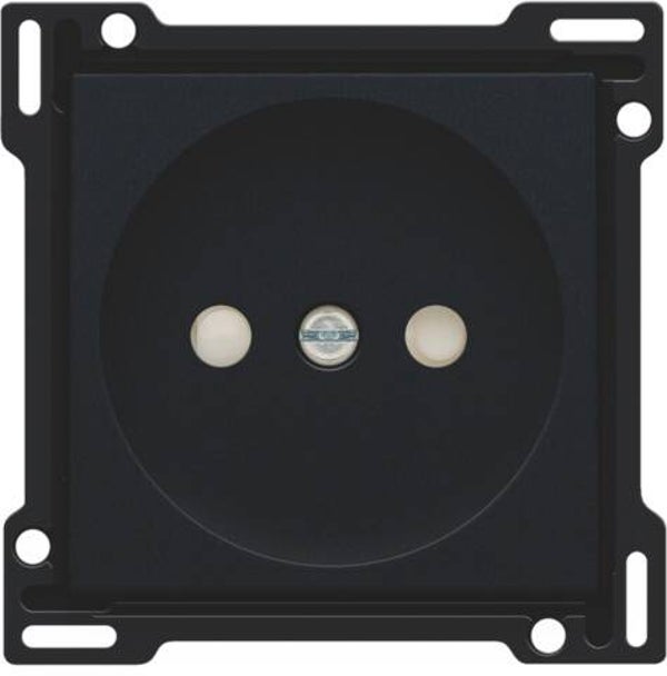 Niko afwerkingsset stopcontact zonder penaarde  intense zwart 161-66501