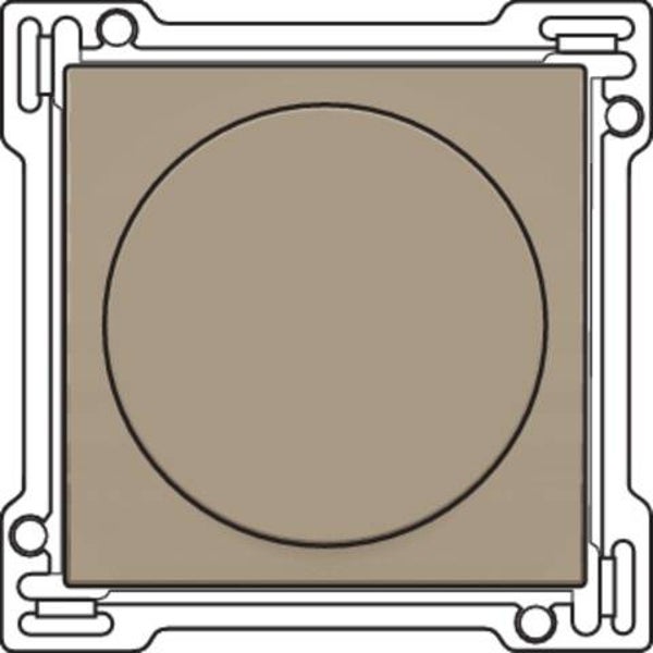 Niko Afwerkingsset voor draaiknop dimmer, Bronze ref. 123-31000