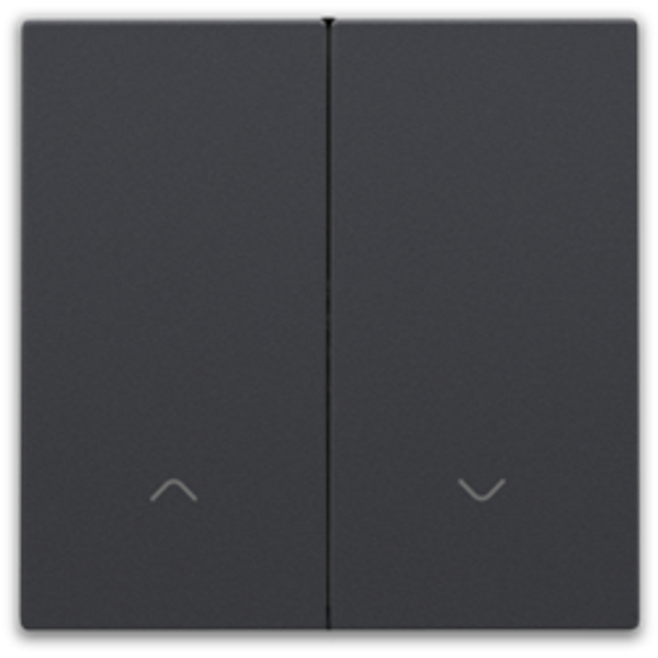 Niko Afwerkingsset voor dubbele elektronische rolluikschakelaar anthracite - 122-31006