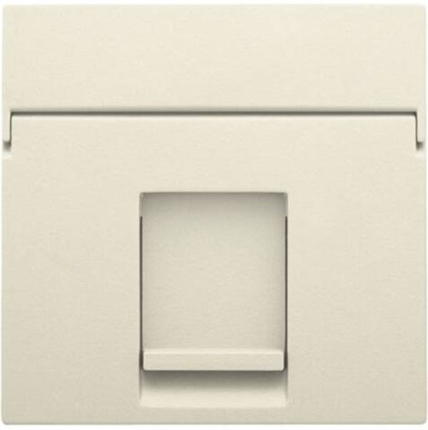 Niko afwerkingsset voor enkelvoudige datacontactdoos kleur cream  100-65100