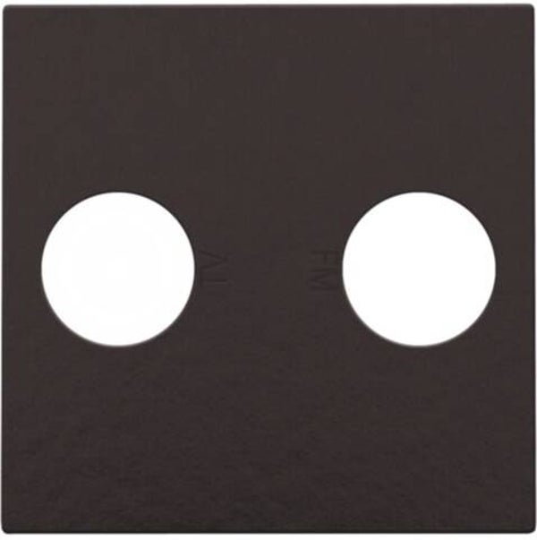 Niko afwerkingsset voor TV-FM kleur, Piano Black  200-69702
