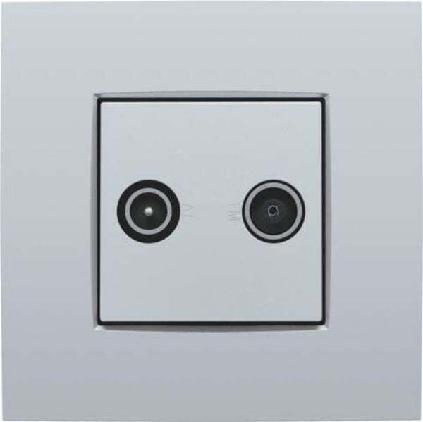Niko afwerkingsset voor TV-FM kleur sterling 121-69702