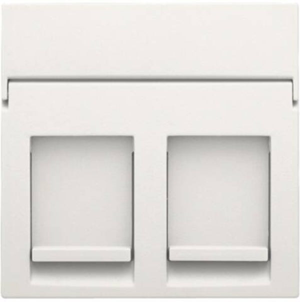 Niko afwerkingsset voor tweevoudige datacontactdoos kleur wit / 101-65200