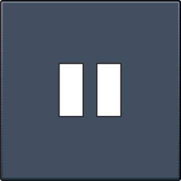 Niko Afwerkingsset voor USB-lader, Alu Look Grey Steel, 220-68001