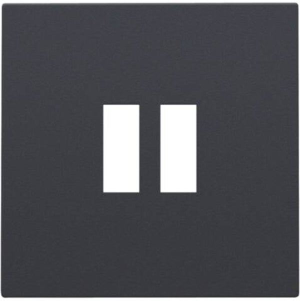 Niko Afwerkingsset voor USB-lader, antraciet  122-68001