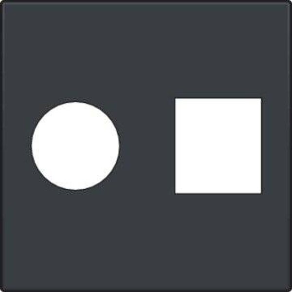 Niko afwerkingsset Zwart TV-UTP 161-65702