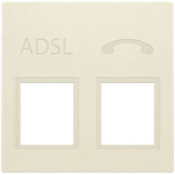 Niko Centraalplaat voor ADSL/VDSL splitter Crème - 100-69091
