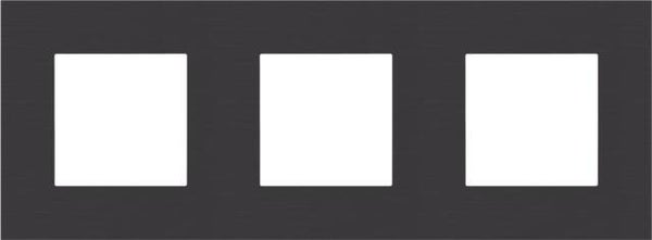 Niko Drievoudige horizontale afdekplaat, kleur Pure alu black NikoNiko Drievoudige horizontale afdekplaat, kleur Pure alu black (Niko 158-76700