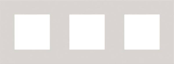 Niko Drievoudige horizontale afdekplaat, kleur Pure natural soft grey Niko 159-76700