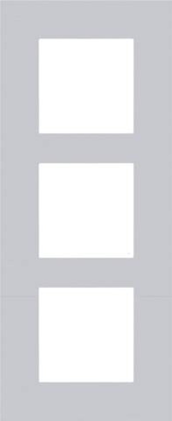 Niko Drievoudige verticale afdekplaat, kleur Pure alu grey Niko 155-76300