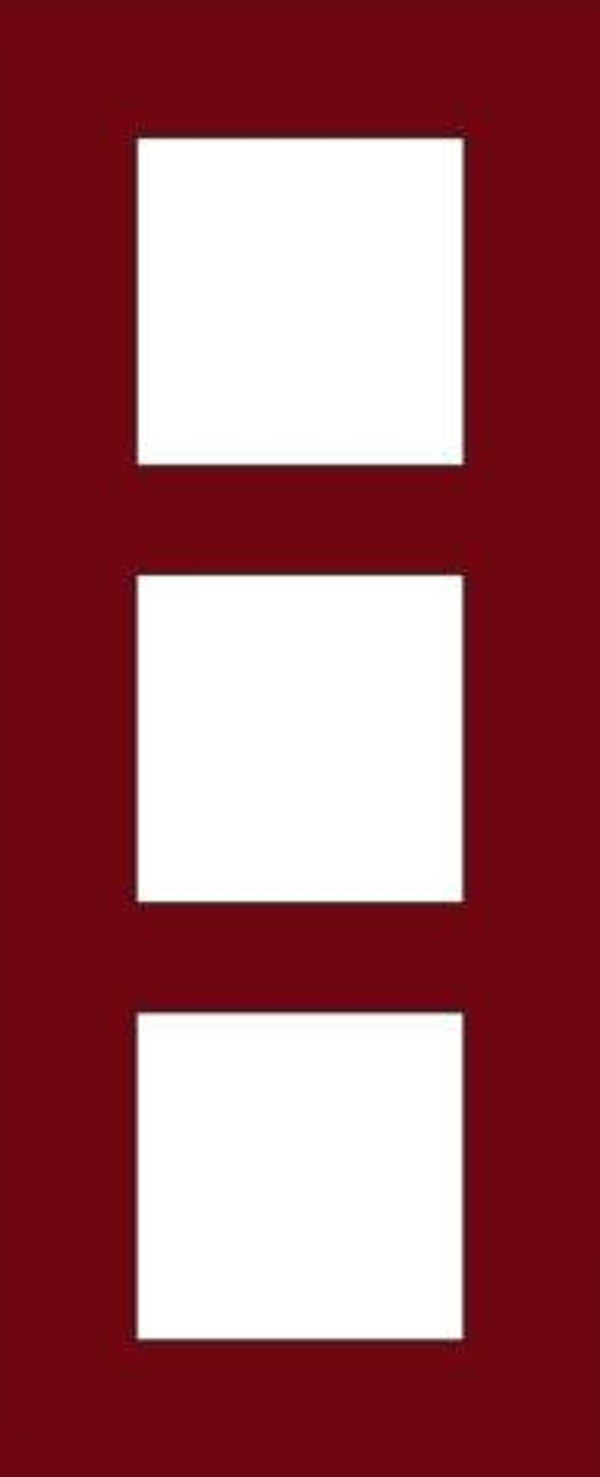Niko Drievoudige verticale afdekplaat, kleur Pure natural red Niko 152-76300
