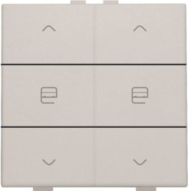 Niko Dubbele motorbediening, Light grey 102-51036