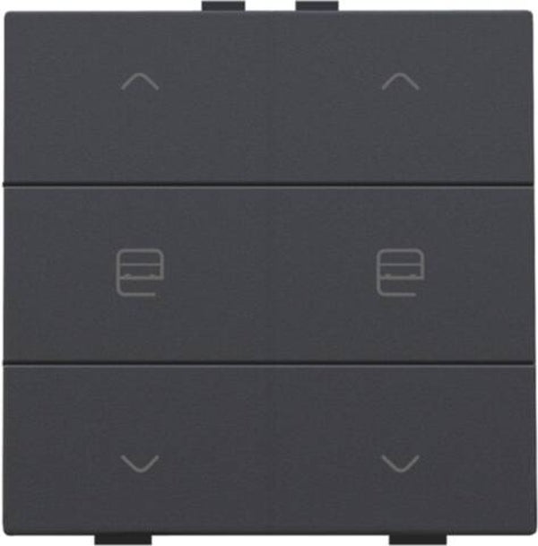 Niko Dubbele motorbediening Anthracite 122-51036