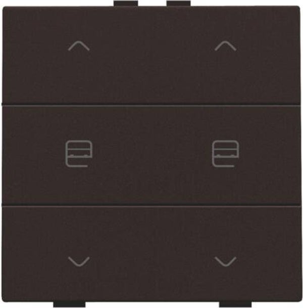 Niko Dubbele motorbediening Dark brown 124-51036