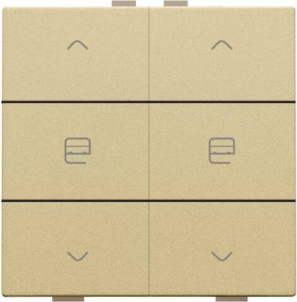 Niko Dubbele motorbediening Pure Alu look Gold  221-51036
