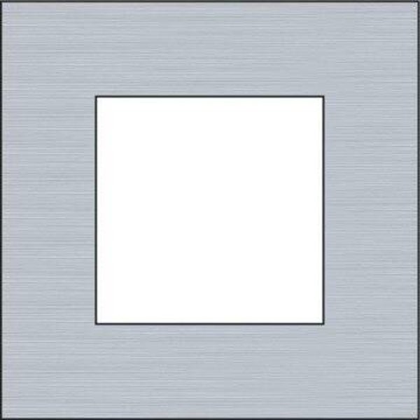 Niko Enkele afdekplaat, kleur Pure alu grey Niko 155-76100