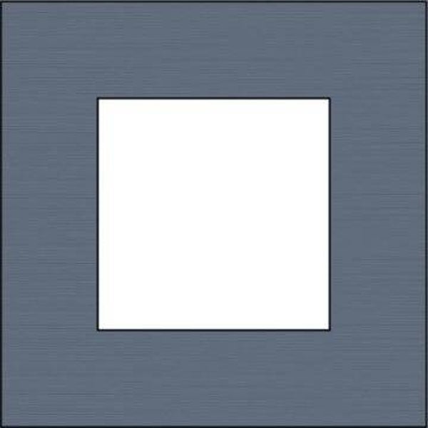Niko Enkele afdekplaat, kleur Pure alu steel grey Niko 220-76100