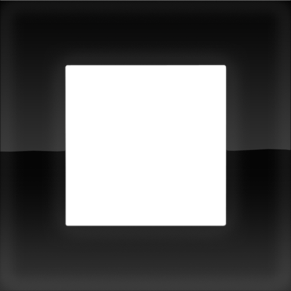 Niko Enkele afdekplaat Pure liquid black 242-76100
