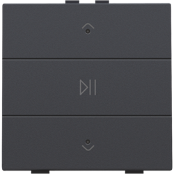 Niko Enkelvoudige audiobediening Niko Home Control Antraciet- 122-52073