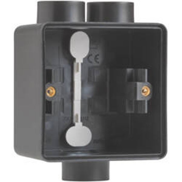 Niko Enkelvoudige doos met kabelinvoer 2+1 x M20 zwart 761-84112