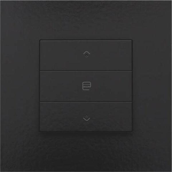 Niko Enkelvoudige motorbediening met led Pure Piano Black  200-52033