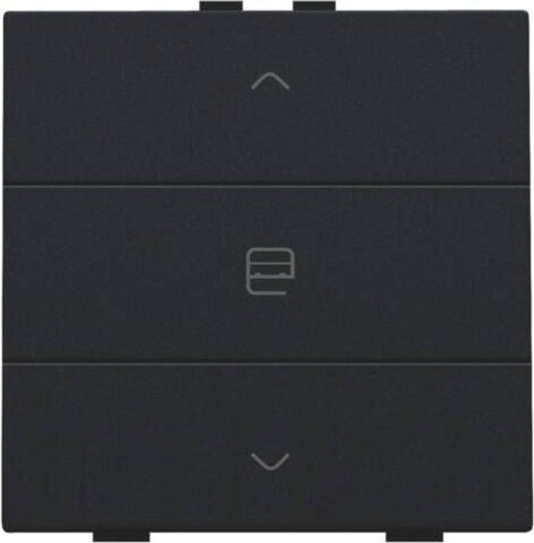 Niko Enkelvoudige motorbediening Intense Black steel  161-51033