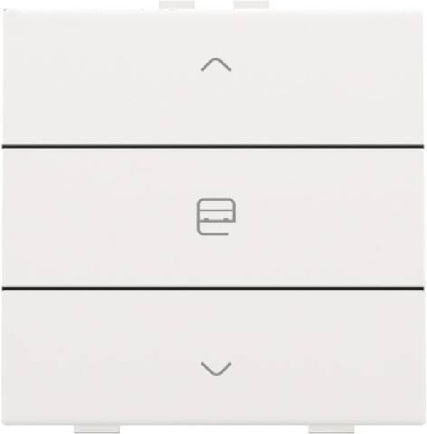Niko Enkelvoudige motorbediening Intense White steel  154-51033