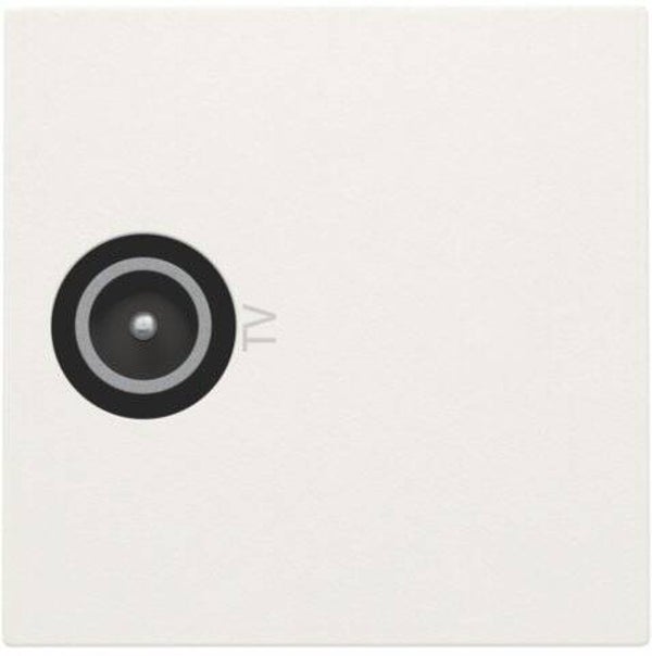 Niko Hydro Coax-aansluiting enkelvoudig mannelijk, 45x45mm, wit  101-69121