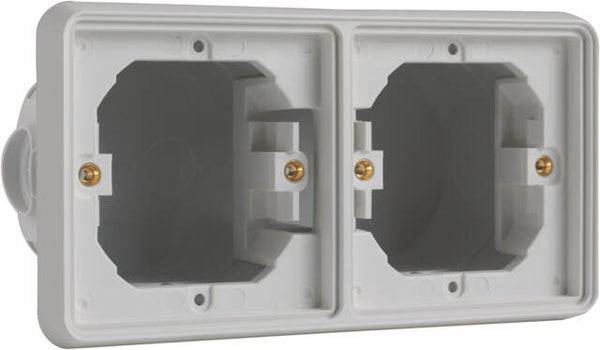 Niko Hydro Horizontaal Tweevoudig inbouwkader, grijs 700-75000