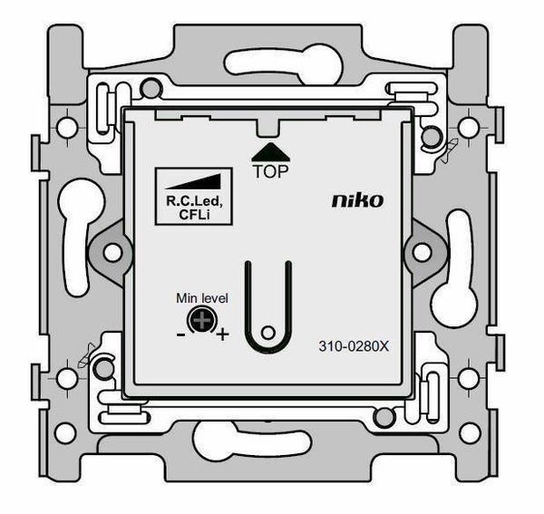 Niko Sokkel LED Dimmer 100W - ref.: 310-02800