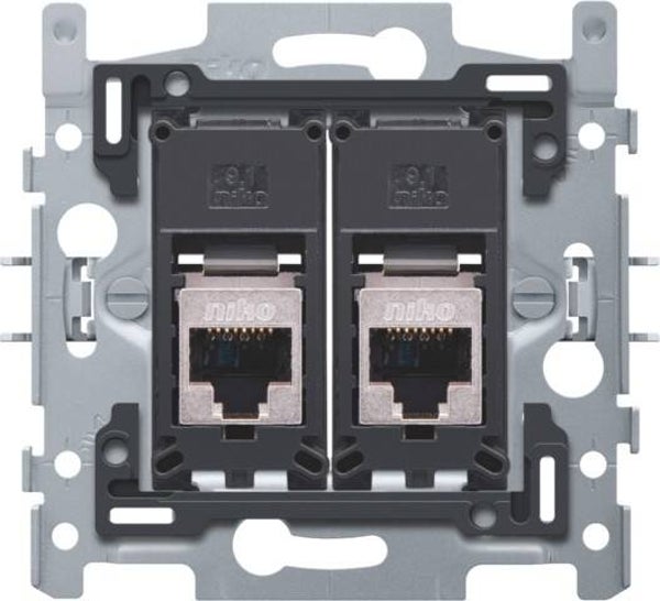 Niko Sokkel tweevoudig RJ45 STP Cat6 170-65167