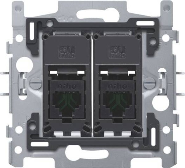 Niko Sokkel tweevoudig RJ45 UTP Cat5e 170-65152