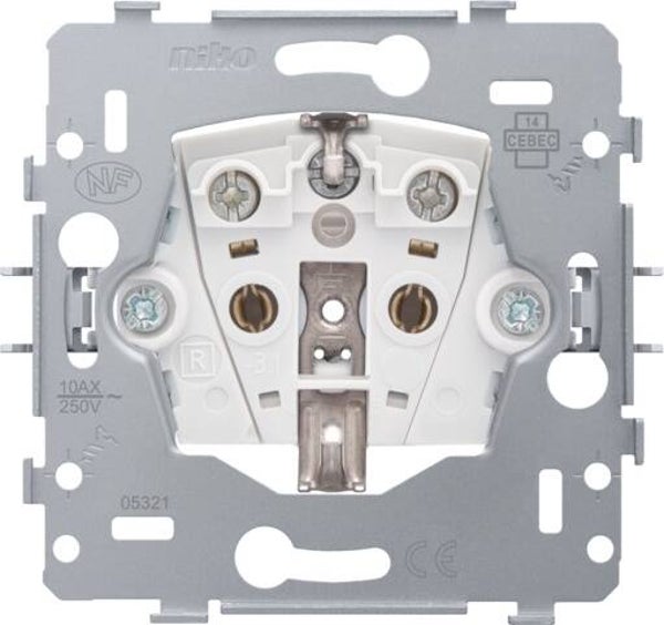 Niko Stopcontact met randaarde NL 28.5mm  170-34100