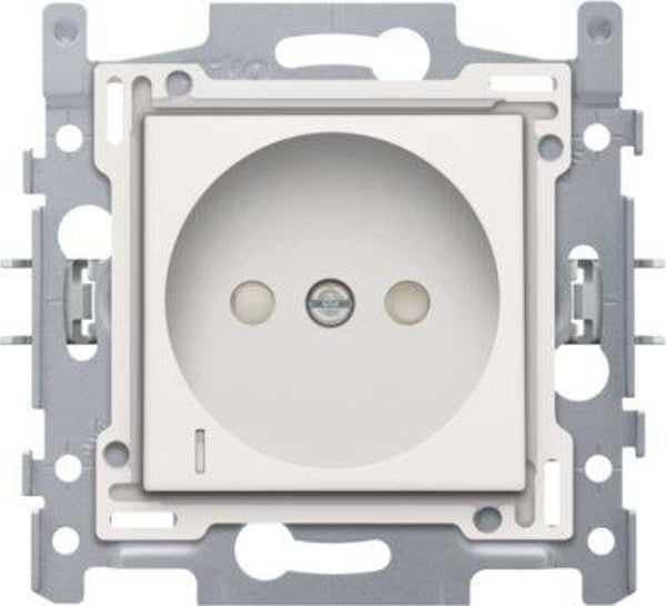 Niko Stopcontact met spanningsaanduiding, afwerkingsset white 28,5mm 101-66617