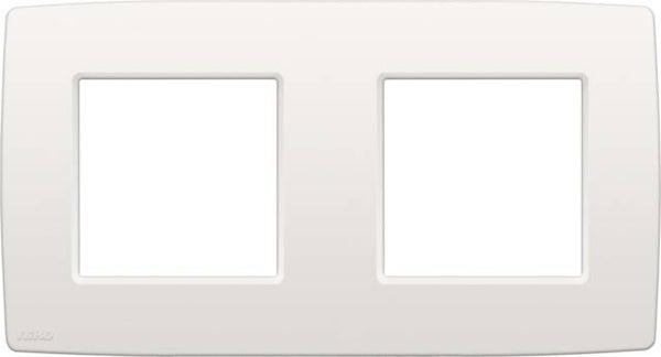 Niko Tweevoudige horizontale afdekplaat, kleur Original white Niko 101-76800