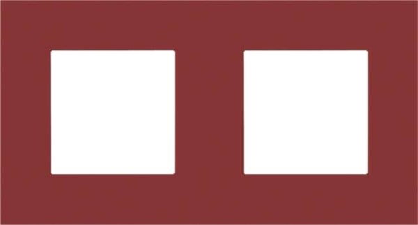 Niko Tweevoudige horizontale afdekplaat, kleur Pure natural red Niko 152-76800