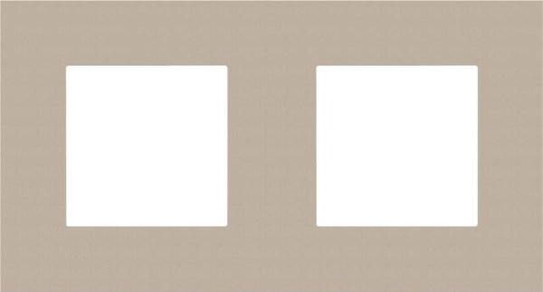 Niko Tweevoudige horizontale afdekplaat, kleur Pure champagne steel Niko 157-76800