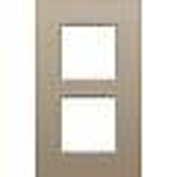 Niko Tweevoudige verticale afdekplaat, kleur Intense bronze Niko 123-76200