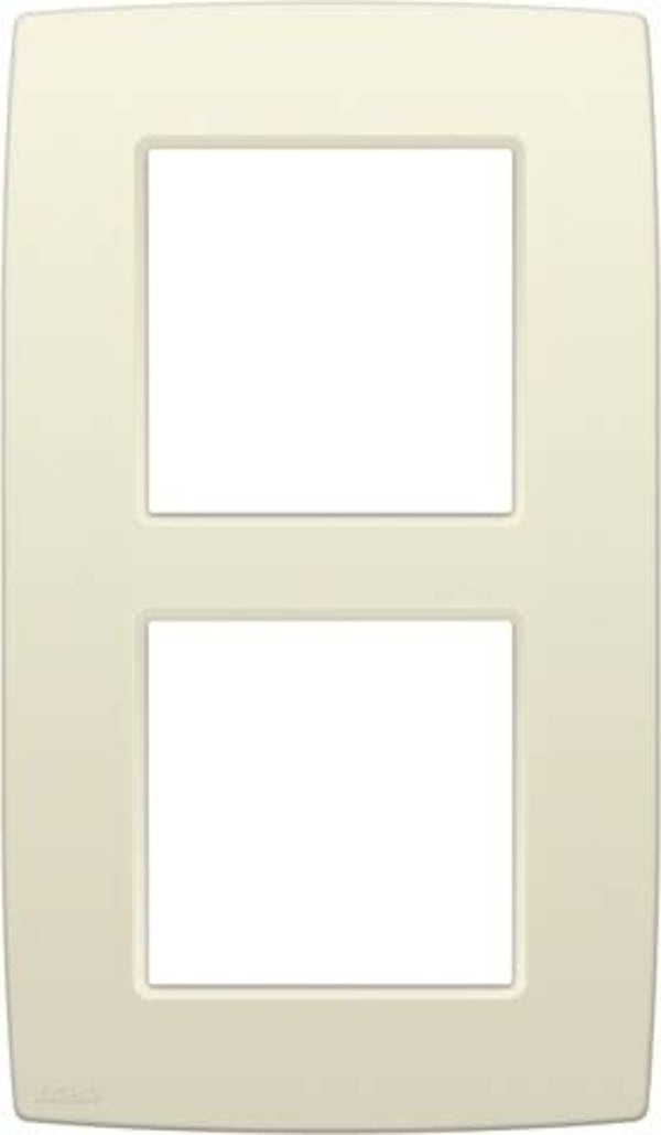 Niko Tweevoudige verticale afdekplaat, kleur Original cream Niko 100-76200